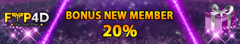Bonus New Member 20% Fyp4D